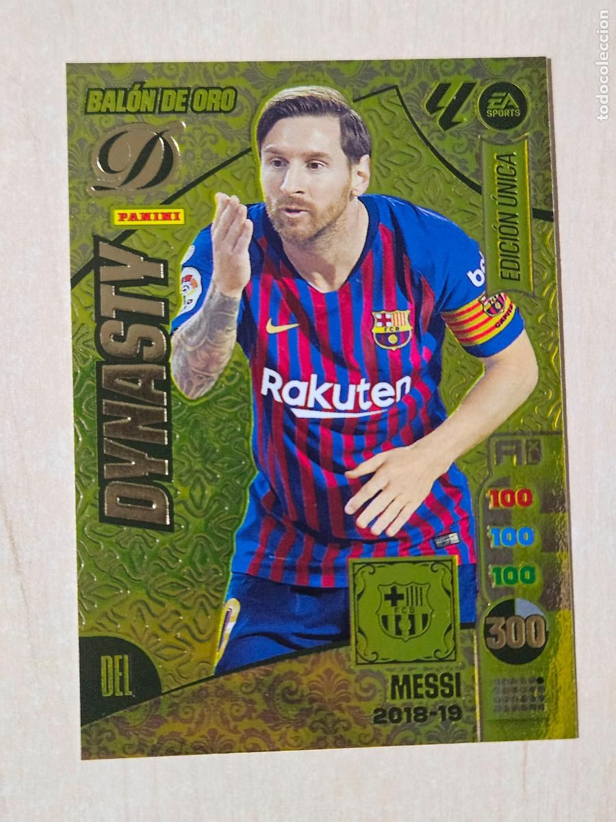 Cromos de F&uacute;tbol: Bal&oacute;n de Oro Dynasty 2018 19 Messi, FC Barcelona, Edici&oacute;n &Uacute;nica Panini Adrenalyn XL 2024 2025 24 25