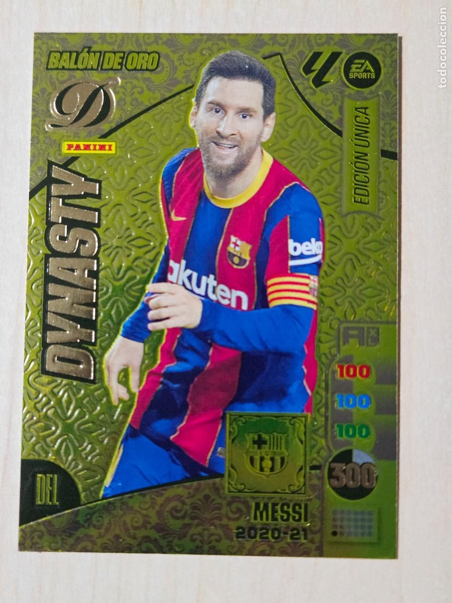 Cromos de F&uacute;tbol: Bal&oacute;n de Oro Dynasty 2020 21 Messi, FC Barcelona, Edici&oacute;n &Uacute;nica Panini Adrenalyn XL 2024 2025 24 25