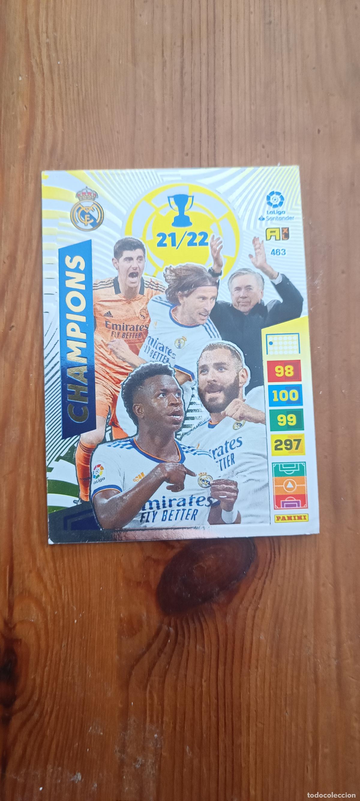 Cromos de F&uacute;tbol: Champions 21/22 Real Madrid N&ordm; 463 Adrenalyn XL 2022 2023 LaLiga Santander Panini 22 23