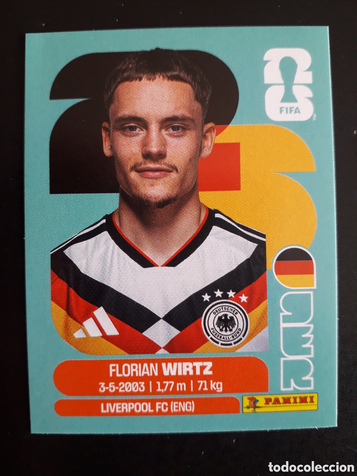 Cromos de F&uacute;tbol: WIRTZ ALEMANIA GER 11 MUNDIAL F&Uacute;TBOL 2026 FIFA WORLD CUP PANINI SIN PEGAR PEDIDO M&Iacute;NIMO 3&euro;