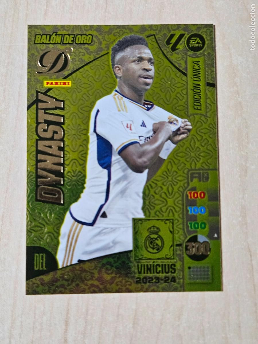 Cromos de F&uacute;tbol: Bal&oacute;n de Oro Dynasty 2023 24 vinicius real madrid , Edici&oacute;n &Uacute;nica Panini Adrenalyn 2024 25