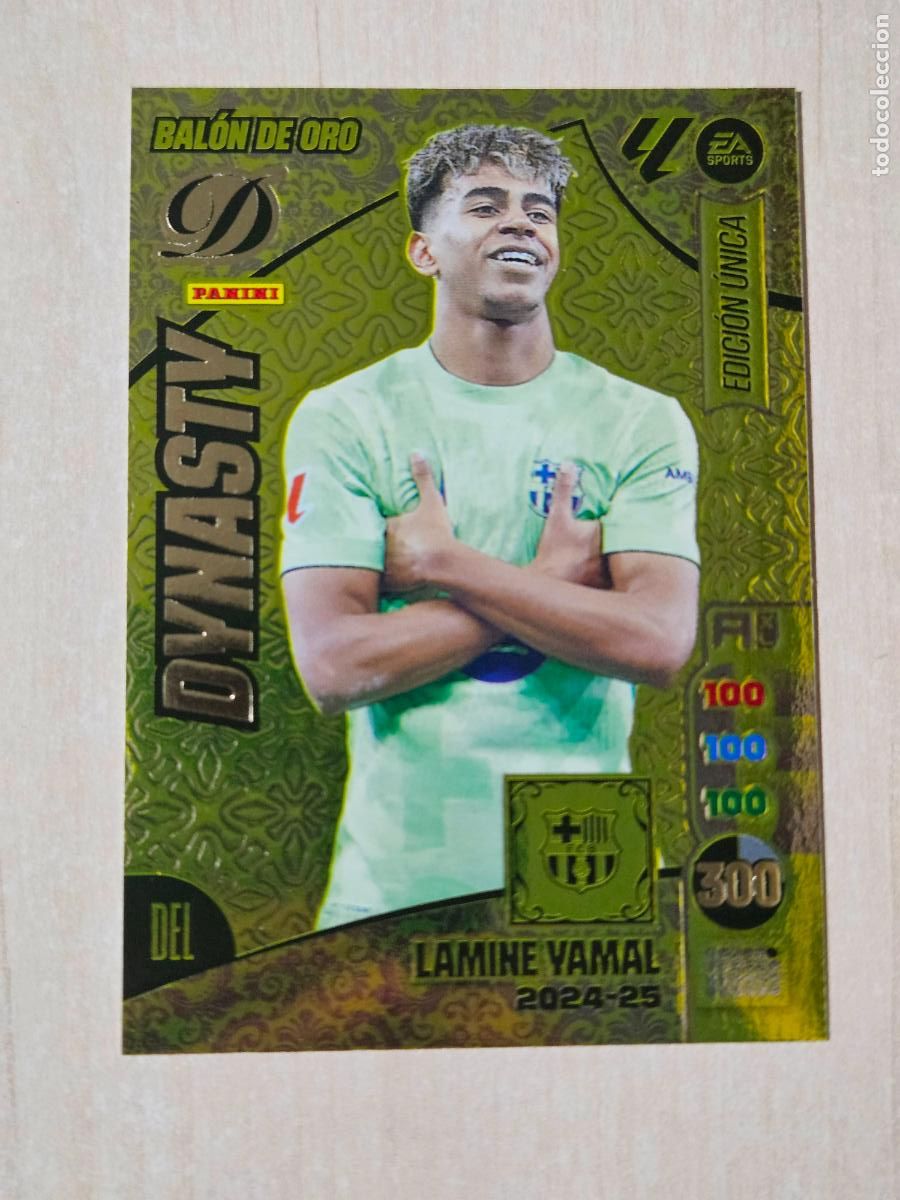 Cromos de F&uacute;tbol: Bal&oacute;n de Oro Dynasty 2024 25 lamine yamal barcelona , Edici&oacute;n &Uacute;nica Panini Adrenalyn 2024 25