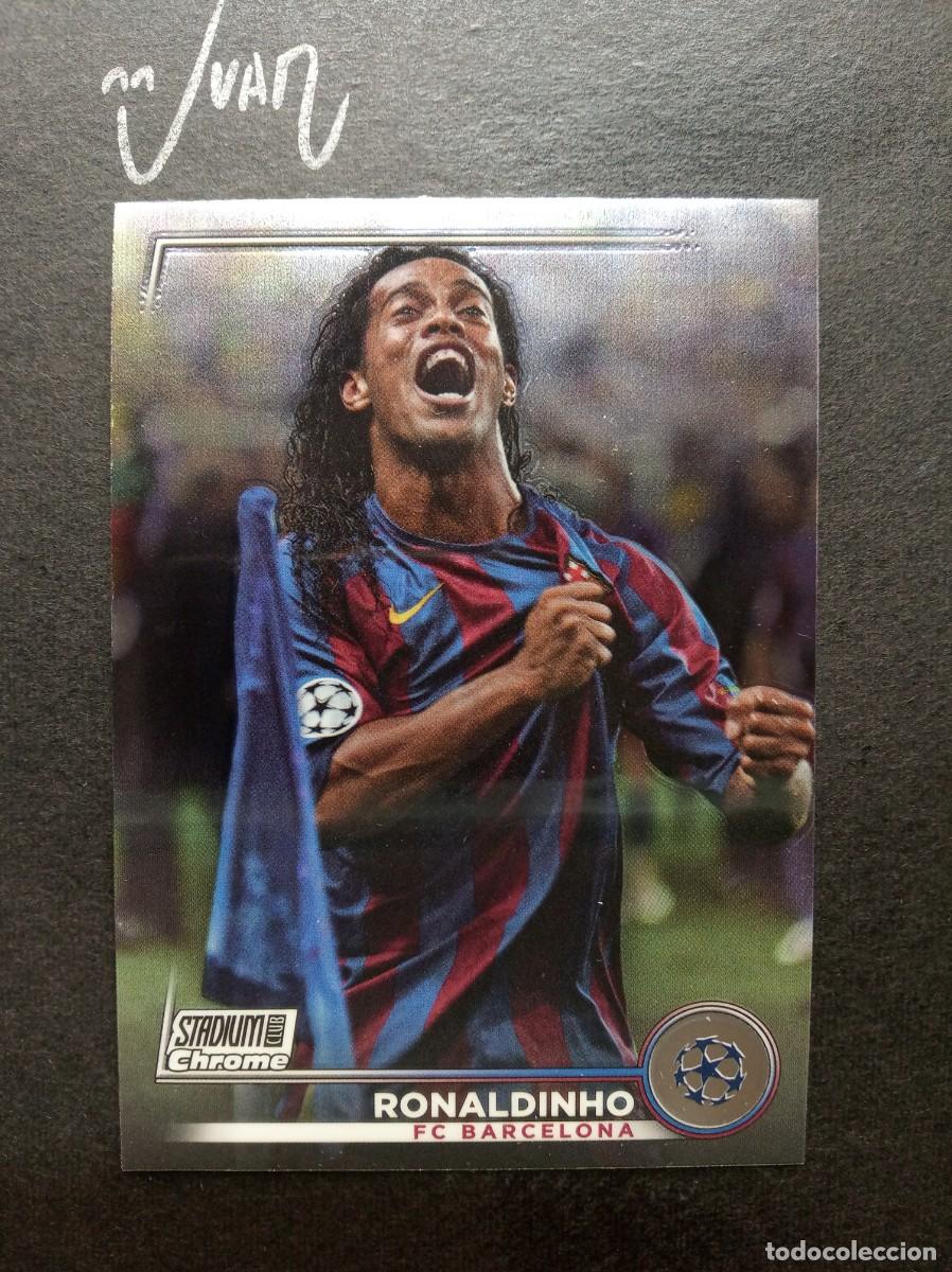 Cartes &agrave; collectionner de Football: N&ordm; 10 RONALDINHO FC BARCELONA BRASIL ⚽ TOPPS &reg; CHROME STADIUM CLUB CHAMPIONS 2022 2023 22 23 NUEVO