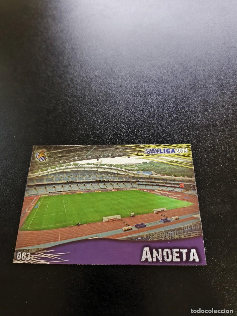 Fu&szlig;ball-Sticker: 83 ANOETA REAL SOCIEDAD FONDO BRILLO LISO MUNDICROMO LIGA 2013 2014 13 14 NO PANINI ESTE