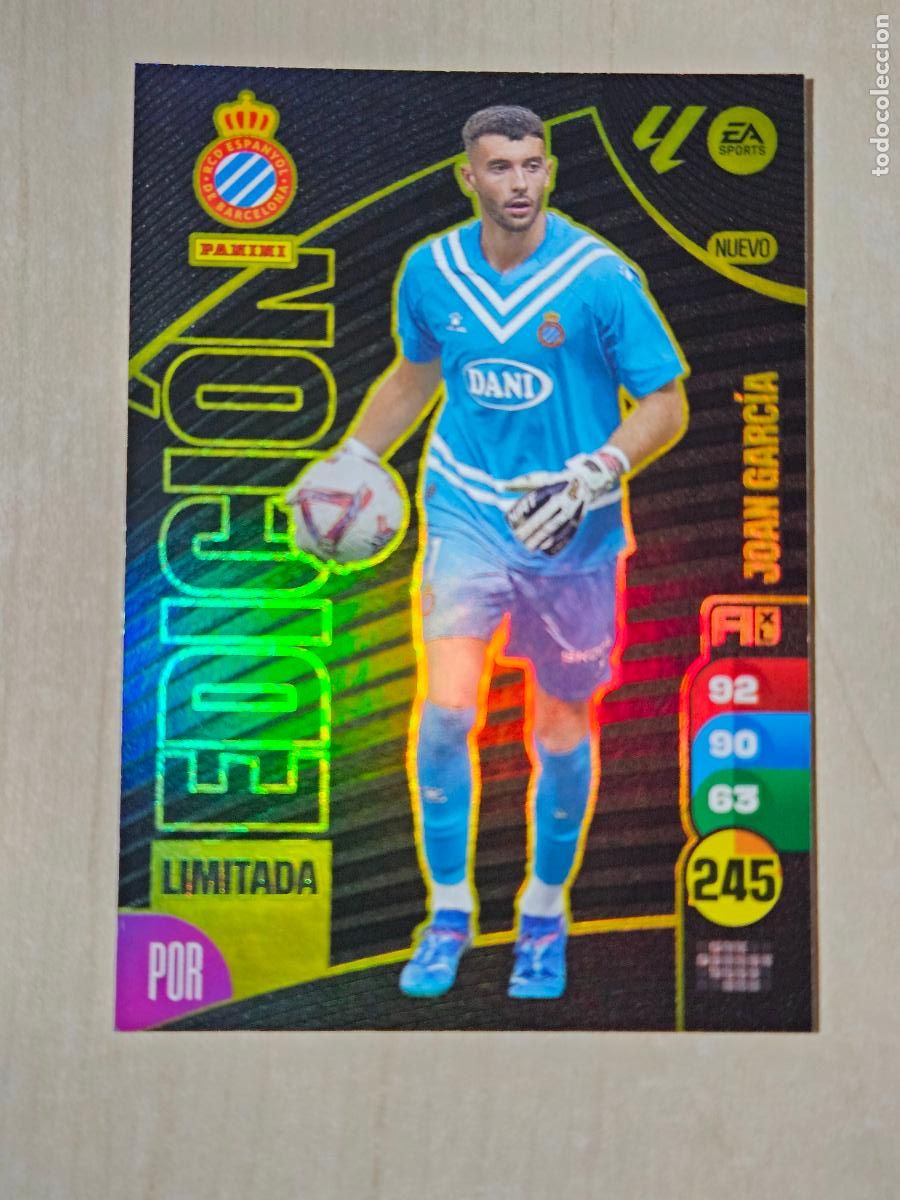 Fu&szlig;ball-Sticker: FICHA JOAN GARCIA - ADRENALYN 24 25 - PANINI 2024 - 25 - CROMO - EDICION LIMITADA