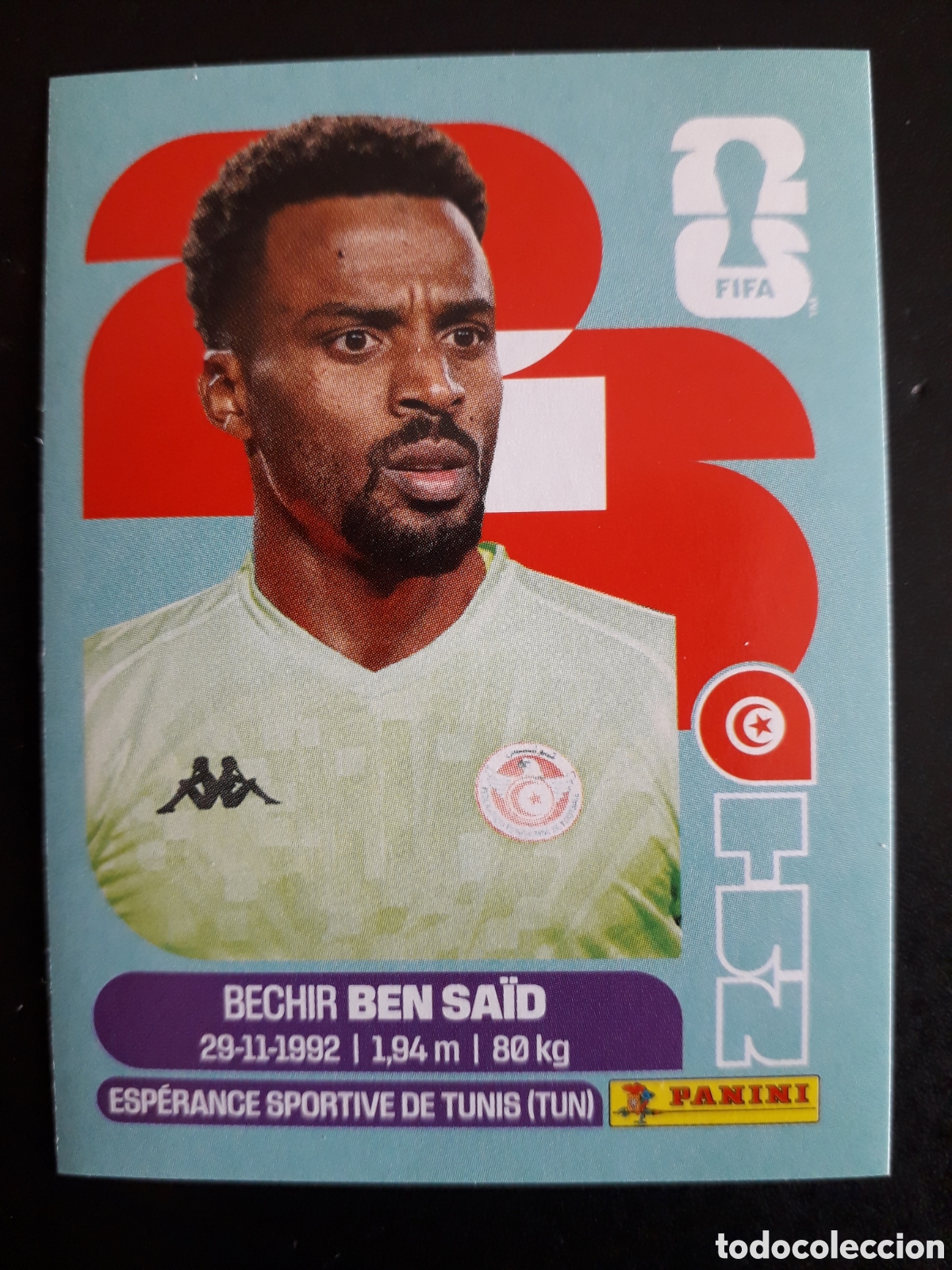 Cromos de F&uacute;tbol: BEN SA&Iuml;D T&Uacute;NEZ TUN 2 MUNDIAL F&Uacute;TBOL 2026 FIFA WORLD CUP PANINI SIN PEGAR PEDIDO M&Iacute;NIMO 3&euro;
