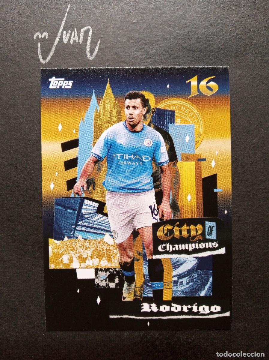Cromos de Futebol: N&ordm; 39 CITY CHAMPIONS RODRIGO MANCHESTER CITY ESPA&Ntilde;A ⚽ TOPPS &reg; TEAM SET THE CITYZENS 2025 2026 25 26