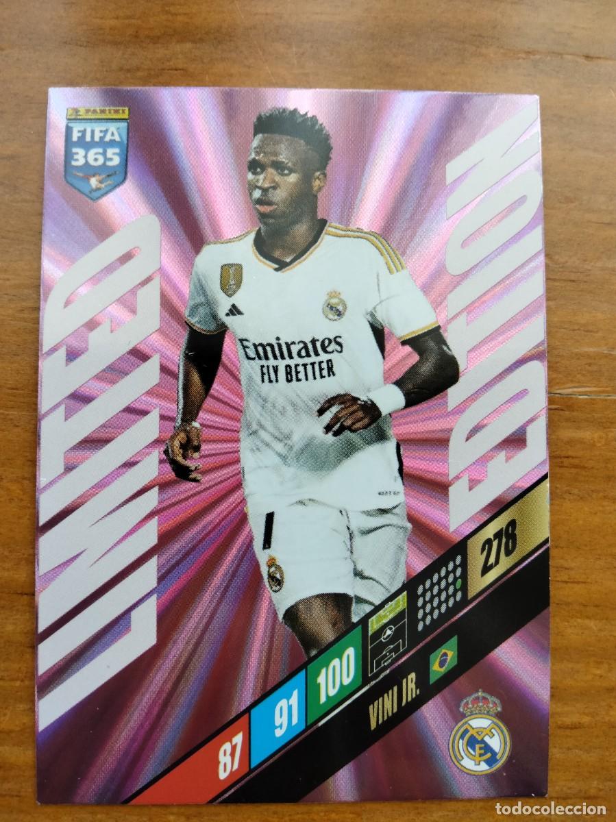 Cromos de F&uacute;tbol: Vinicius Real Madrid card limited edition edici&oacute;n limitada 23 24 fifa 365 2023 2024 panini