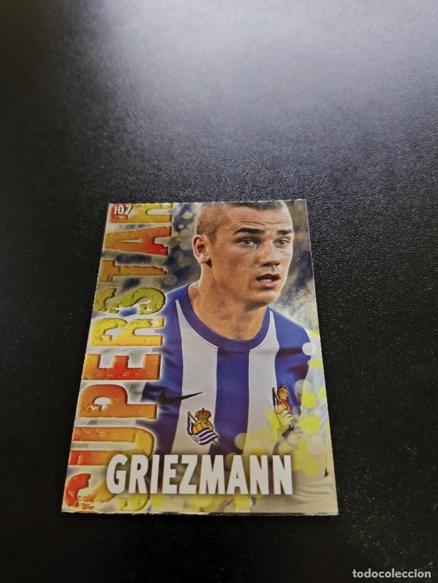 Cromos de F&uacute;tbol: 107 GRIEZMANN SUPERSTAR BRILLO LISO REAL SOCIEDAD MUNDICROMO LIGA 2013 2014 13 14 NO PANINI ESTE