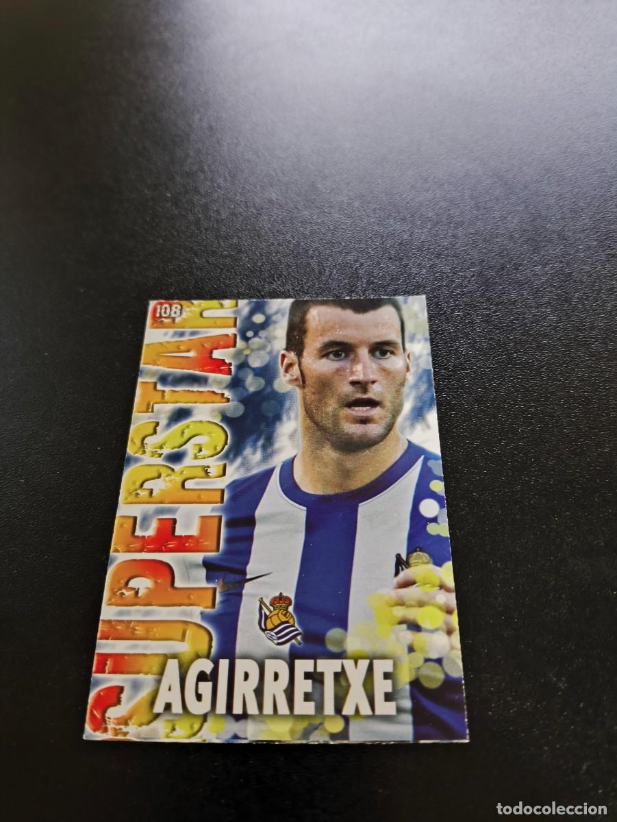 Cromos de F&uacute;tbol: 108 AGIRRETXE SUPERSTAR FONDO MATE REAL SOCIEDAD MUNDICROMO LIGA 2013 2014 13 14 NO PANINI ESTE