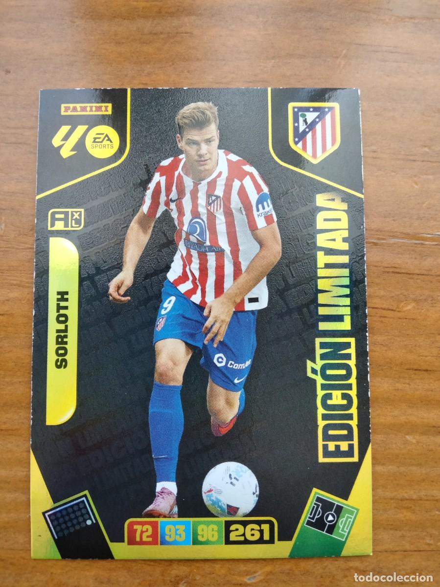 Cromos de F&uacute;tbol: Sorloth At. Madrid card limited edition edici&oacute;n limitada 25 26 Adrenalyn 2025 2026 panini