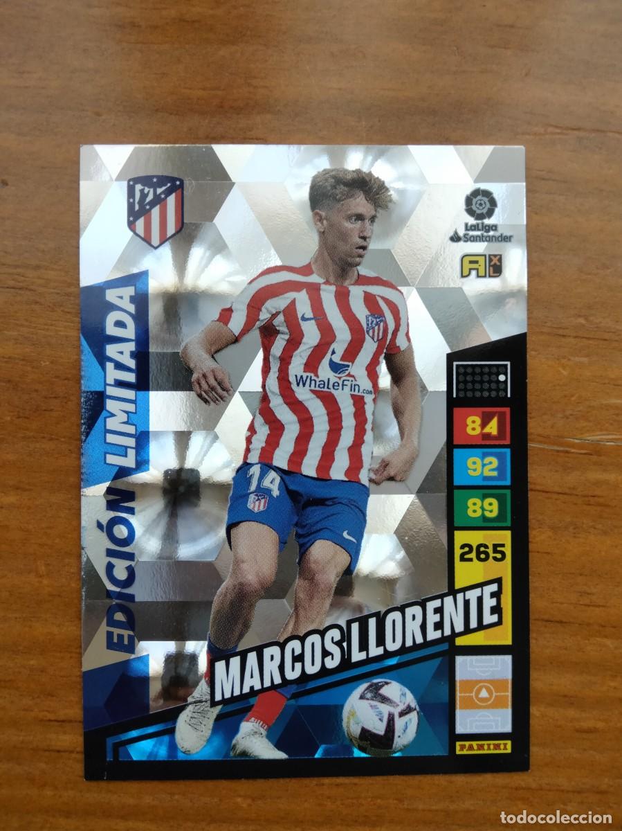 Cromos de F&uacute;tbol: Marcos Llorente card limited edition edici&oacute;n limitada 22 23 Adrenalyn panini