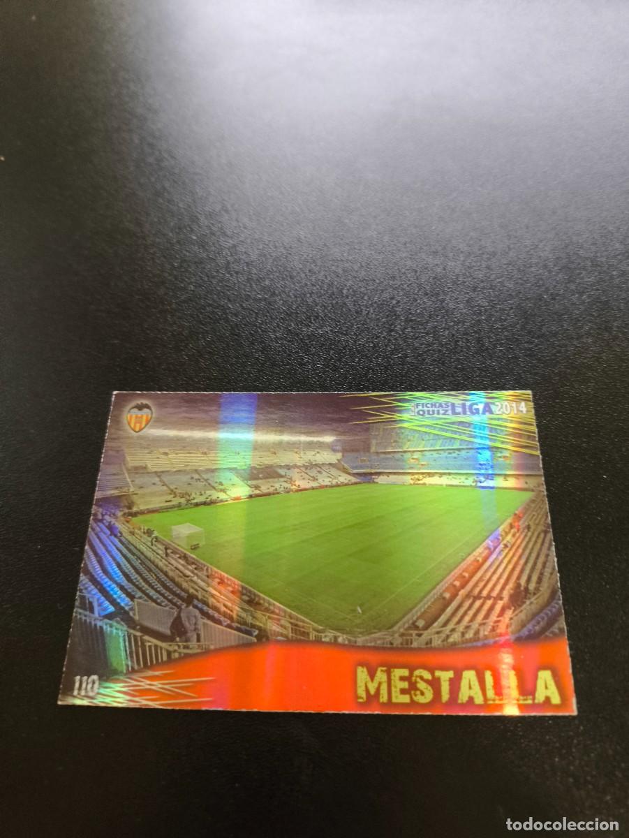 Cromos de F&uacute;tbol: 110 MESTALLA FONDO RAYAS VALENCIA MUNDICROMO LIGA 2013 2014 13 14 NO PANINI ESTE