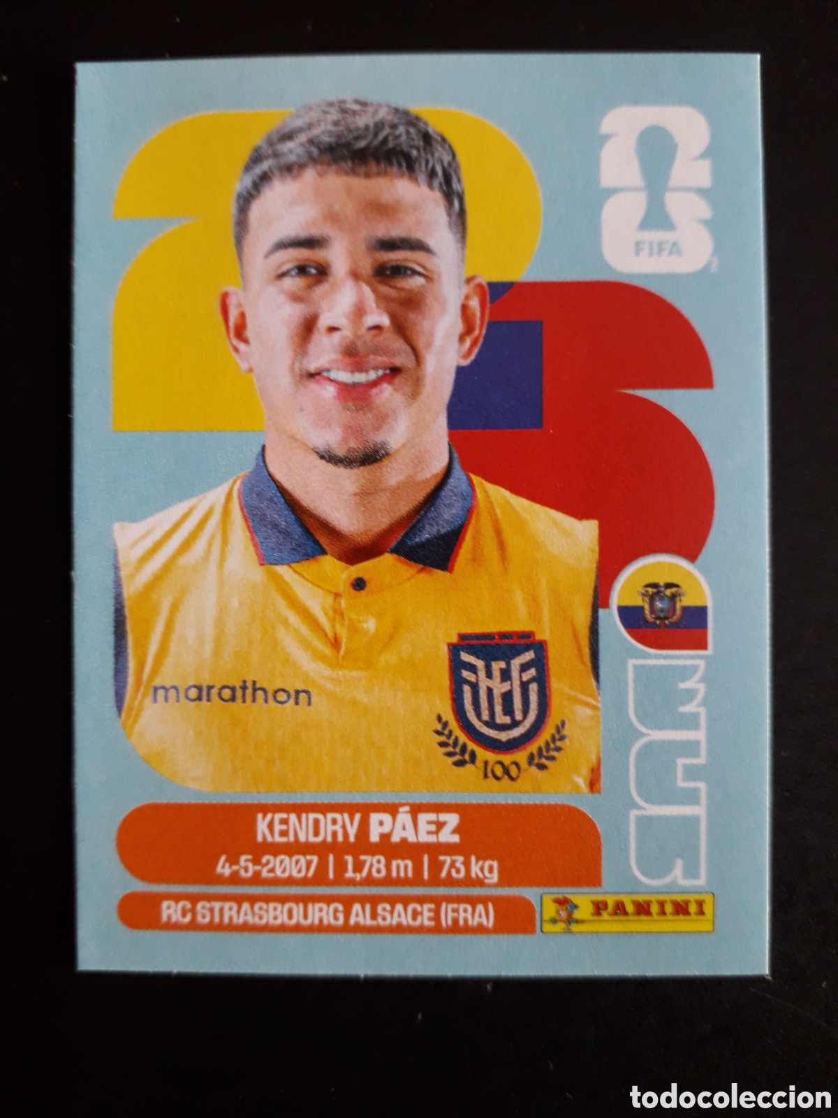 Cromos de F&uacute;tbol: P&Aacute;EZ ECUADOR ECU 11 MUNDIAL F&Uacute;TBOL 2026 FIFA WORLD CUP PANINI SIN PEGAR PEDIDO M&Iacute;NIMO 3&euro;