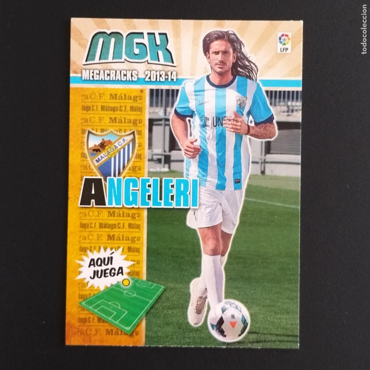 Cromos de F&uacute;tbol: MGK FICHAJE 467 ANGELERI MALAGA CROMOS ALBUM MEGACRACKS LIGA FUTBOL 2013 2014 13 14