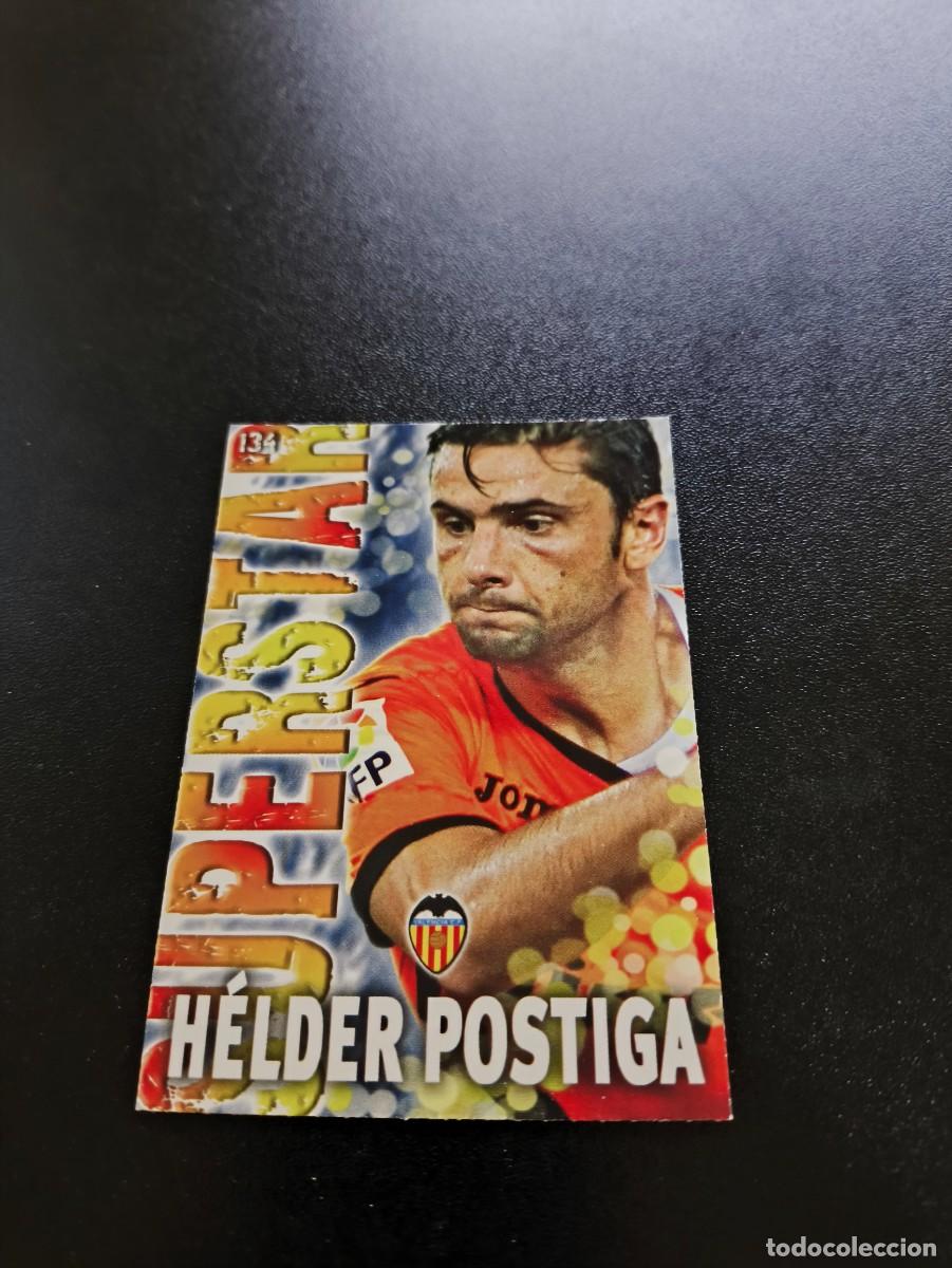 Cromos de F&uacute;tbol: 134 HELDER POSTIGA FONDO MATE VALENCIA MUNDICROMO LIGA 2013 2014 13 14 NO PANINI ESTE MEGACRACKS