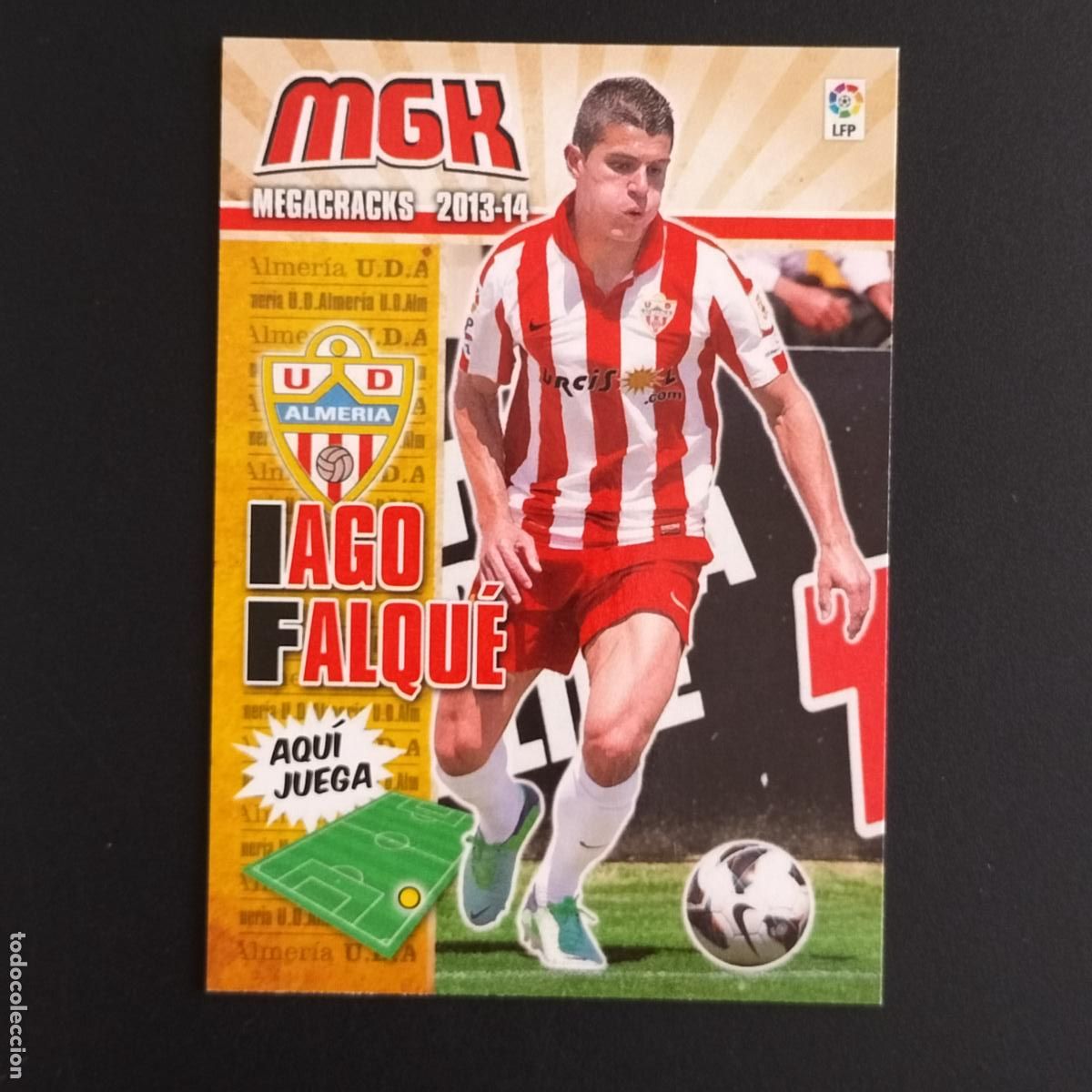 Cromos de F&uacute;tbol: MGK 16 IAGO FALQUE ALMERIA CROMOS ALBUM MEGACRACKS LIGA FUTBOL 2013 2014 13 14