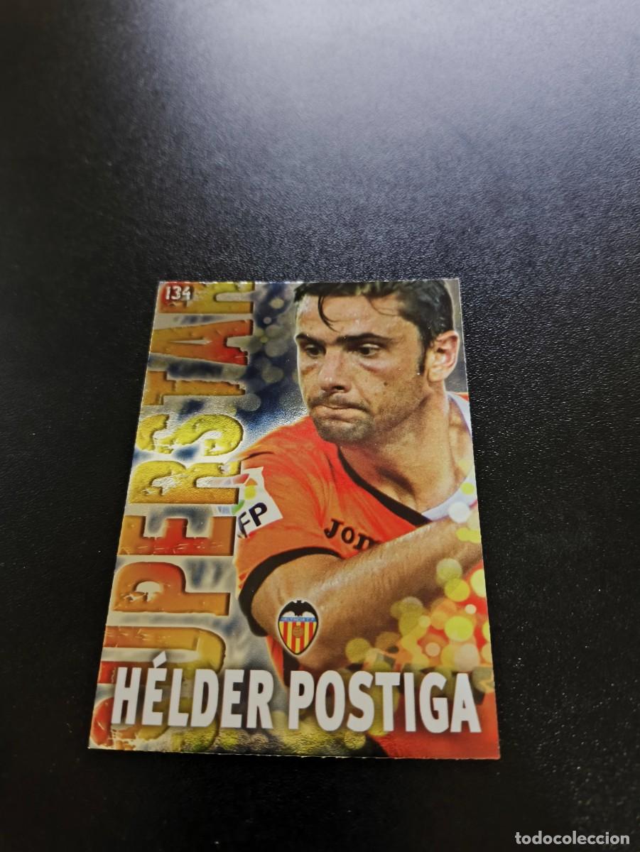 Cromos de F&uacute;tbol: 134 HELDER POSTIGA BRILLO LISO VALENCIA MUNDICROMO LIGA 2013 2014 13 14 NO PANINI ESTE MEGACRACKS