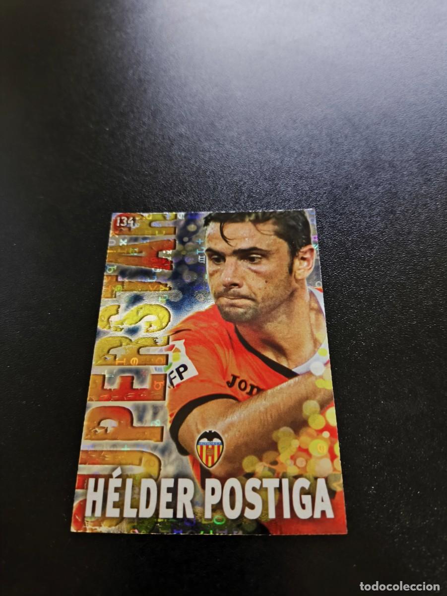 Cromos de F&uacute;tbol: 134 HELDER POSTIGA FONDO LETRAS VALENCIA MUNDICROMO LIGA 2013 2014 13 14 NO PANINI ESTE MEGACRACKS