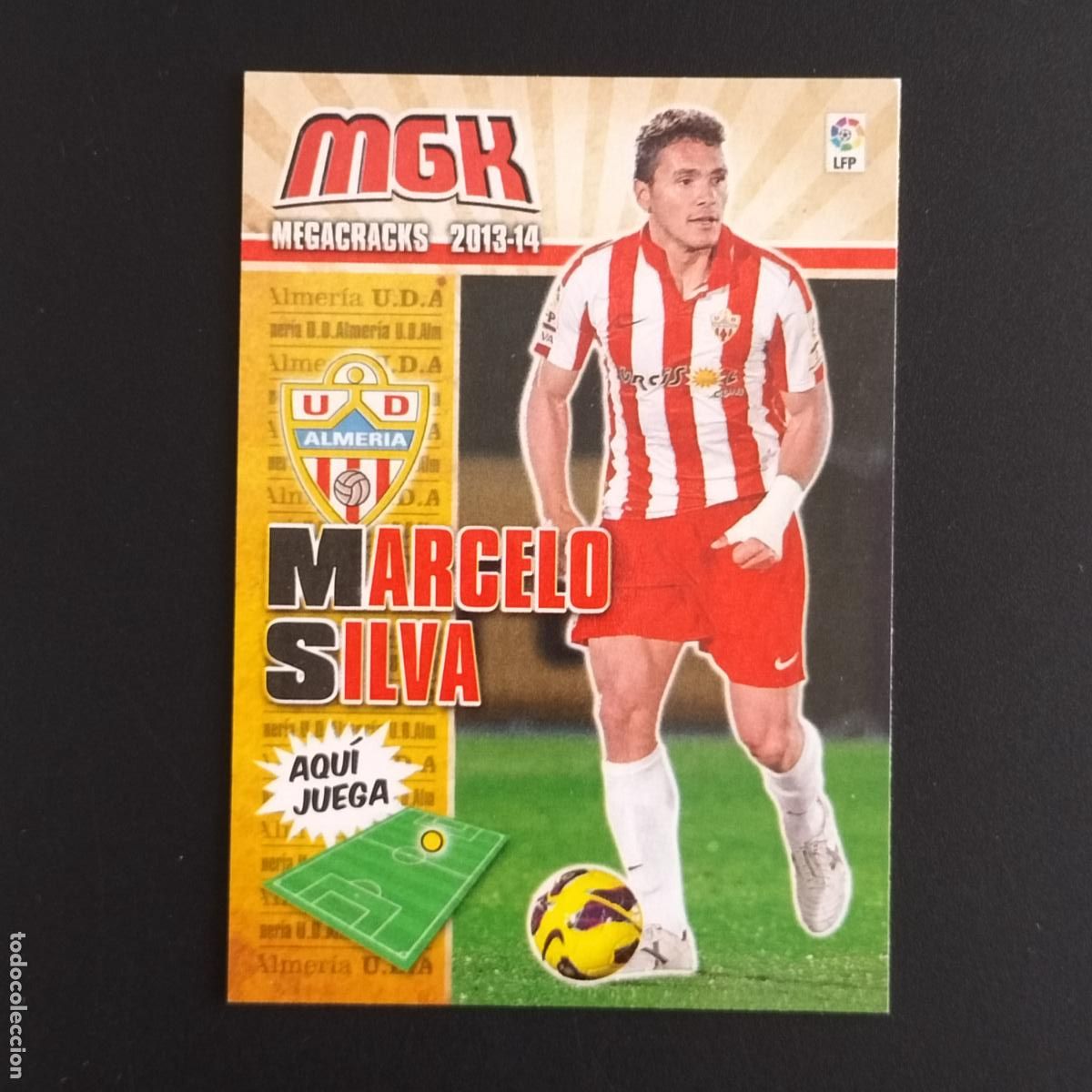 Cromos de F&uacute;tbol: MGK 7 MARCELO SILVA ALMERIA CROMOS ALBUM MEGACRACKS LIGA FUTBOL 2013 2014 13 14