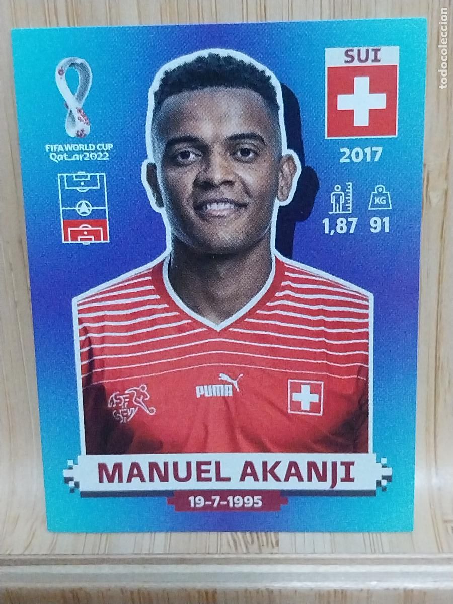 Cromos de F&uacute;tbol: AKANJI SUIZA SUI 5 QATAR 2022 PANINI CROMO SIN PEGAR NUNCA ORIGINAL **