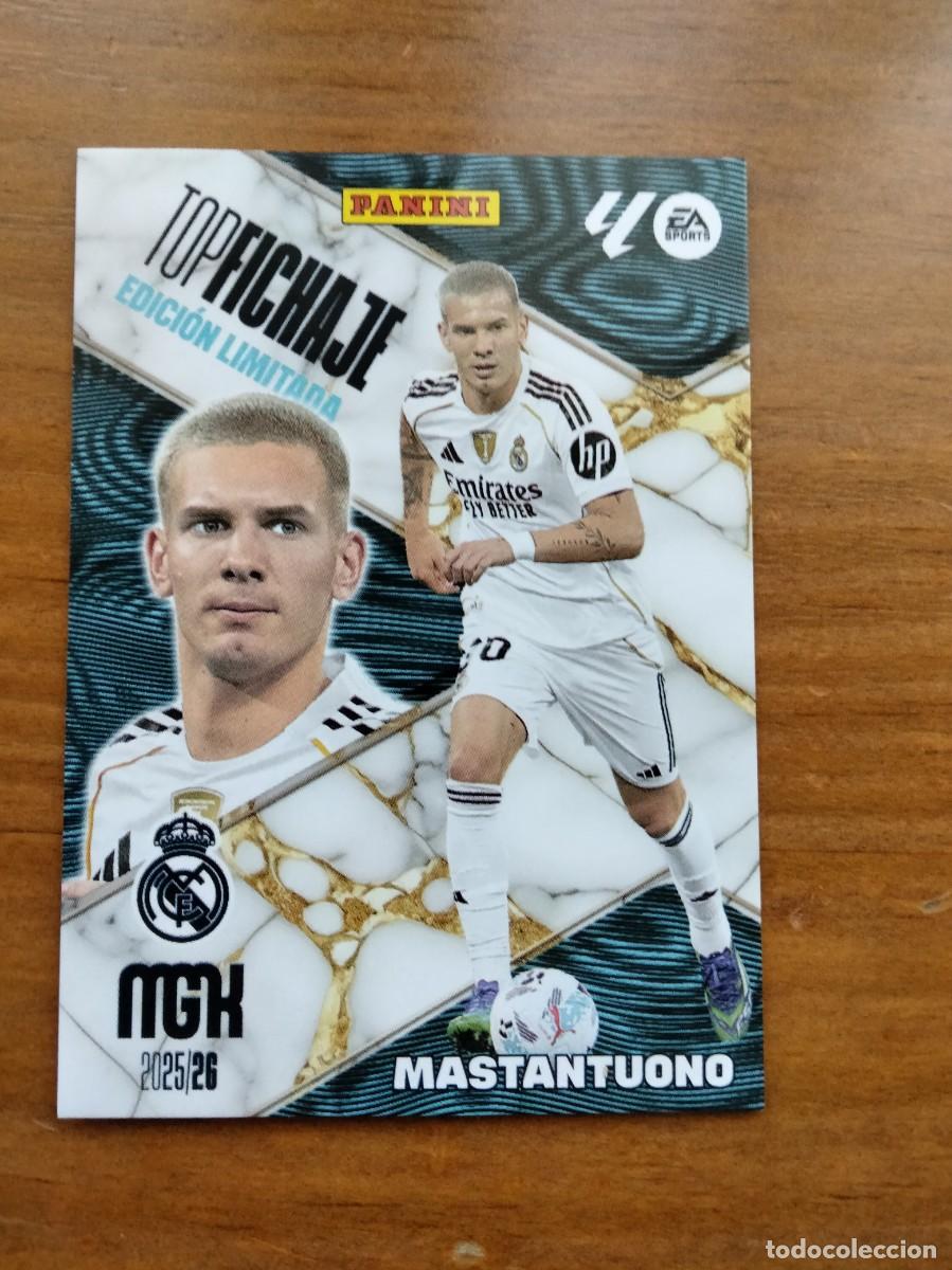 Cromos de Futebol: Mastantuono Real Madrid top fichaje edici&oacute;n limitada 25 26 Megacracks panini