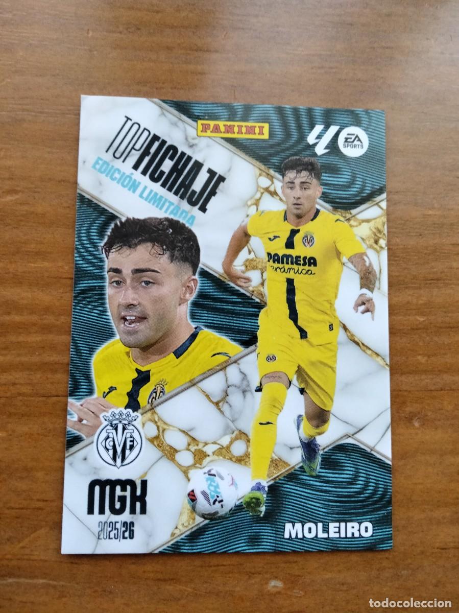 Cromos de Futebol: Moleiro Villarreal top fichaje edici&oacute;n limitada 25 26 Megacracks panini
