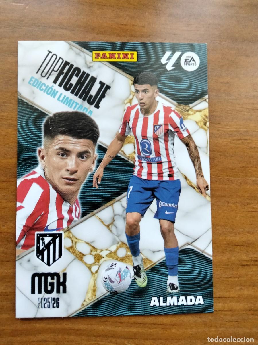 Cromos de F&uacute;tbol: Almada At. Madrid top fichaje edici&oacute;n limitada 25 26 Megacracks panini