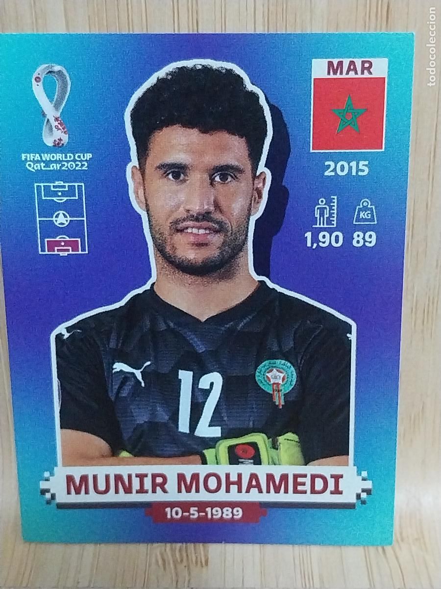 Cromos de F&uacute;tbol: MOHAMEDI MARRUECOS MAR 4 QATAR 2022 PANINI CROMO SIN PEGAR NUNCA ORIGINAL