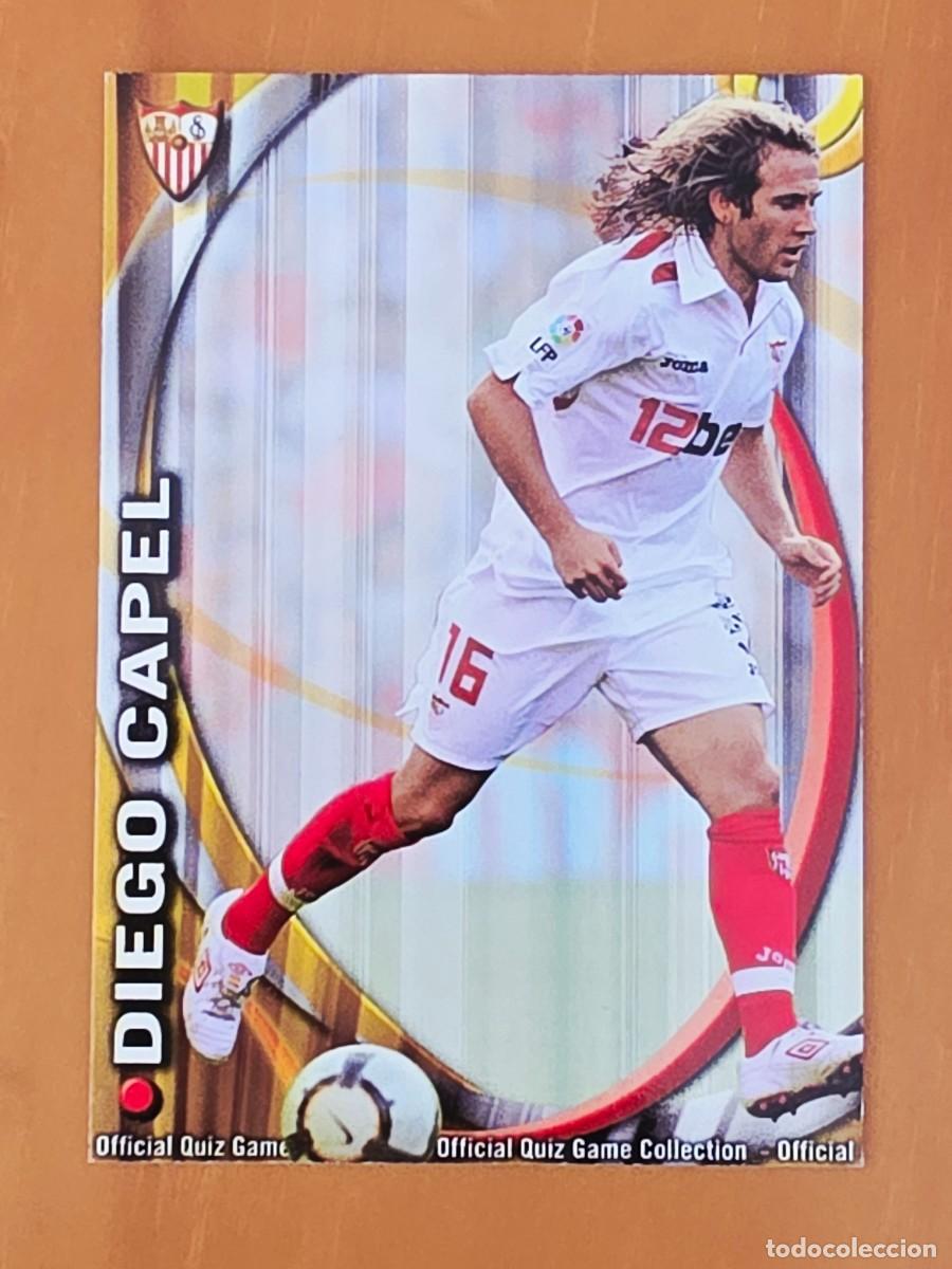 Cromos de F&uacute;tbol: 98 Diego Capel, Sevilla FC, Mundicromo Sport Fichas Quiz de la Liga 2010 2011