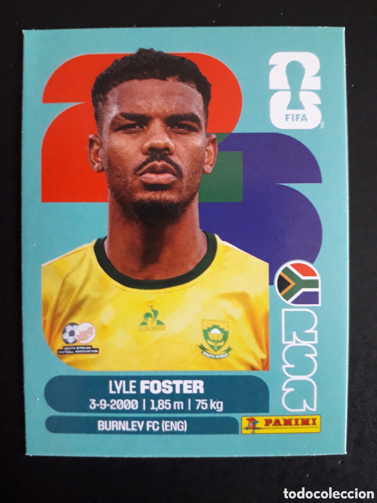 Cromos de F&uacute;tbol: FOSTER SUD&Aacute;FRICA RSA 17 MUNDIAL F&Uacute;TBOL 2026 FIFA WORLD CUP PANINI SIN PEGAR PEDIDO M&Iacute;NIMO 3&euro;