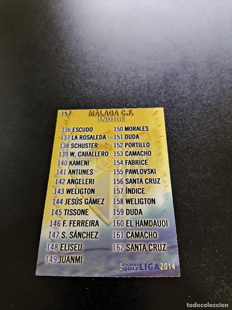 Cromos de F&uacute;tbol: 157 INDICE MALAGA MUNDICROMO LIGA 2013 2014 13 14 NO PANINI ESTE MEGACRACKS