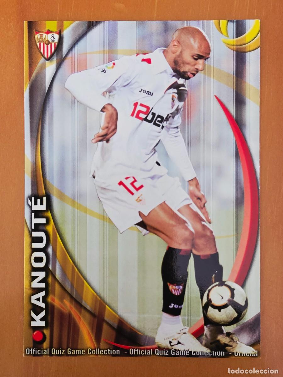 Cromos de F&uacute;tbol: 100 Kanout&eacute;, Sevilla FC, error emporada, Mundicromo Sport Fichas Quiz de la Liga 2010 2011