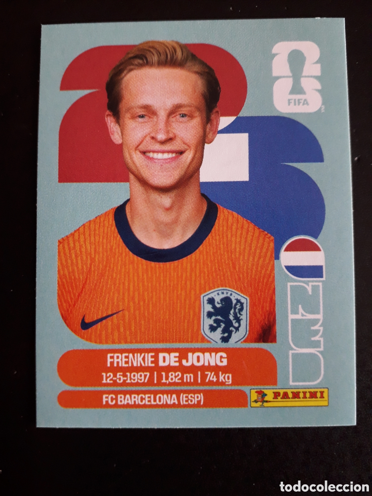 Cromos de F&uacute;tbol: DE JONG HOLANDA/PA&Iacute;SES BAJOS NED 14 MUNDIAL F&Uacute;TBOL 2026 FIFA WORLD CUP PANINI PEDIDO M&Iacute;NIMO 3&euro;
