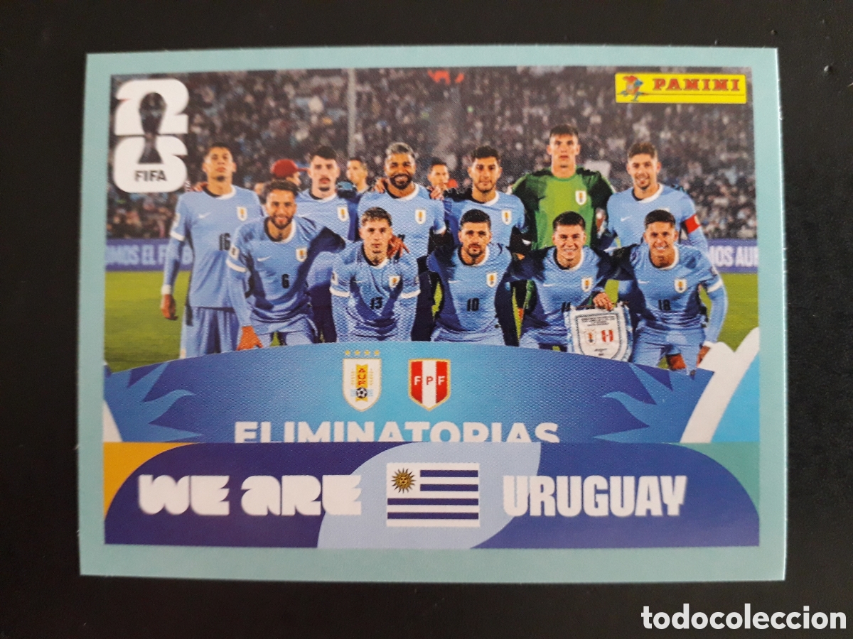 Cartes &agrave; collectionner de Football: EQUIPO URUGUAY URU 13 MUNDIAL F&Uacute;TBOL 2026 FIFA WORLD CUP PANINI SIN PEGAR PEDIDO M&Iacute;NIMO 3&euro;