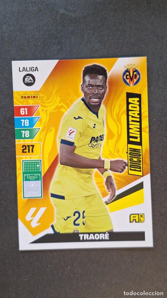 Cartes &agrave; collectionner de Football: L1 TRAORE VILLARREAL C. F. EDICION LIMITADA ADRENALYN XL LIGA 2023/2024 23 24 PANINI