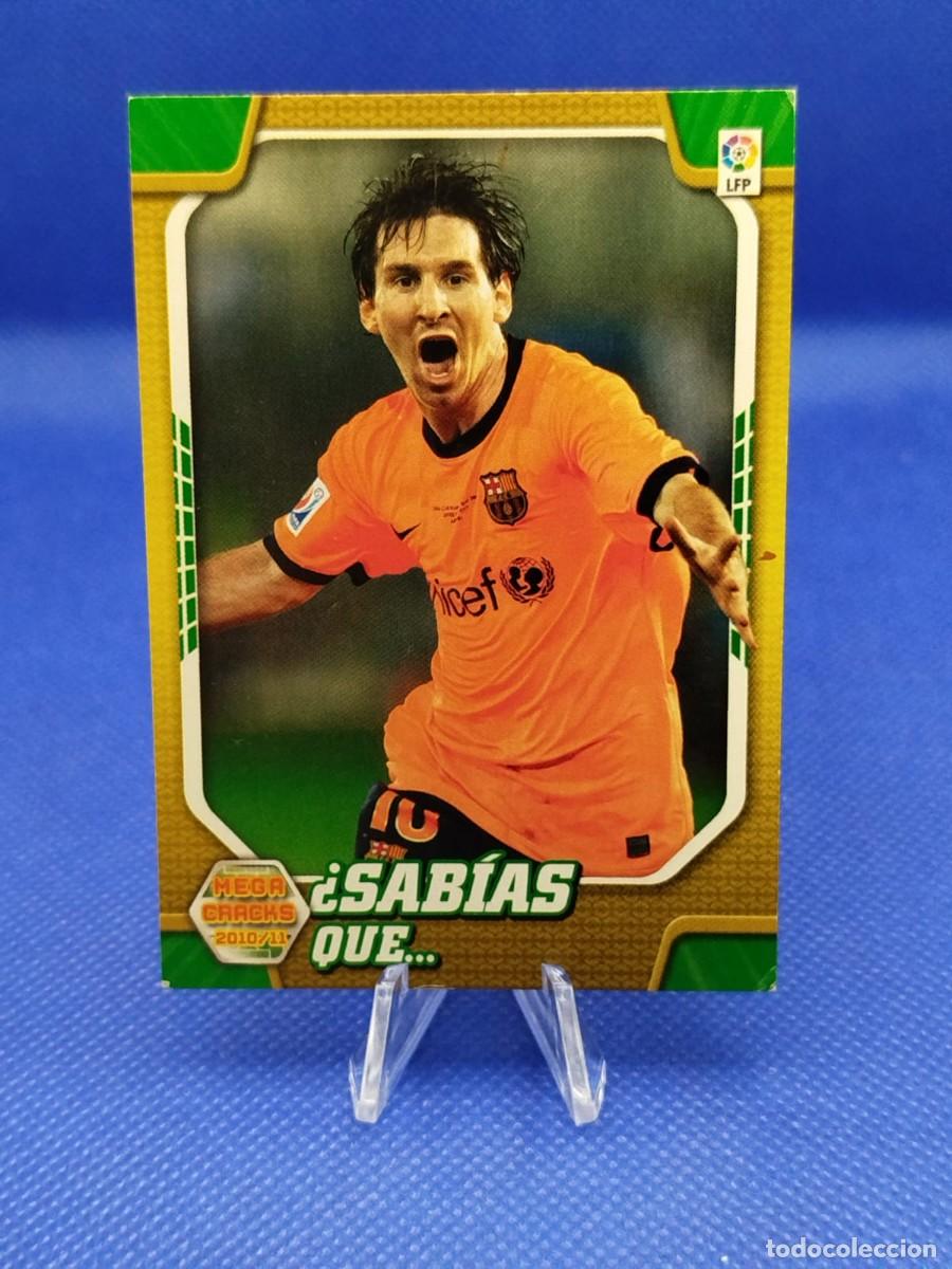 Cartes &agrave; collectionner de Football: #411 LIONEL MESSI FC BARCELONA 2010 2011 PANINI MEGACRACKS MGK &rdquo;&iquest;SABIAS QUE...&rdquo;