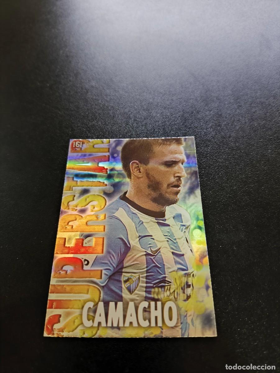 Cromos de F&uacute;tbol: 161 CAMACHO SUPERSTAR FONDO RAYAS MALAGA MUNDICROMO LIGA 2013 2014 13 14 NO PANINI ESTE MEGACRACKS