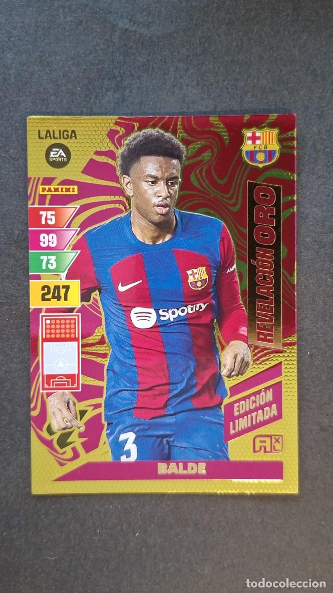 Cromos de F&uacute;tbol: L1 BALDE F. C. BARCELONA REVELACION ORO EDICION LIMITADA ADRENALYN XL LIGA 2023/2024 23 24 PANINI