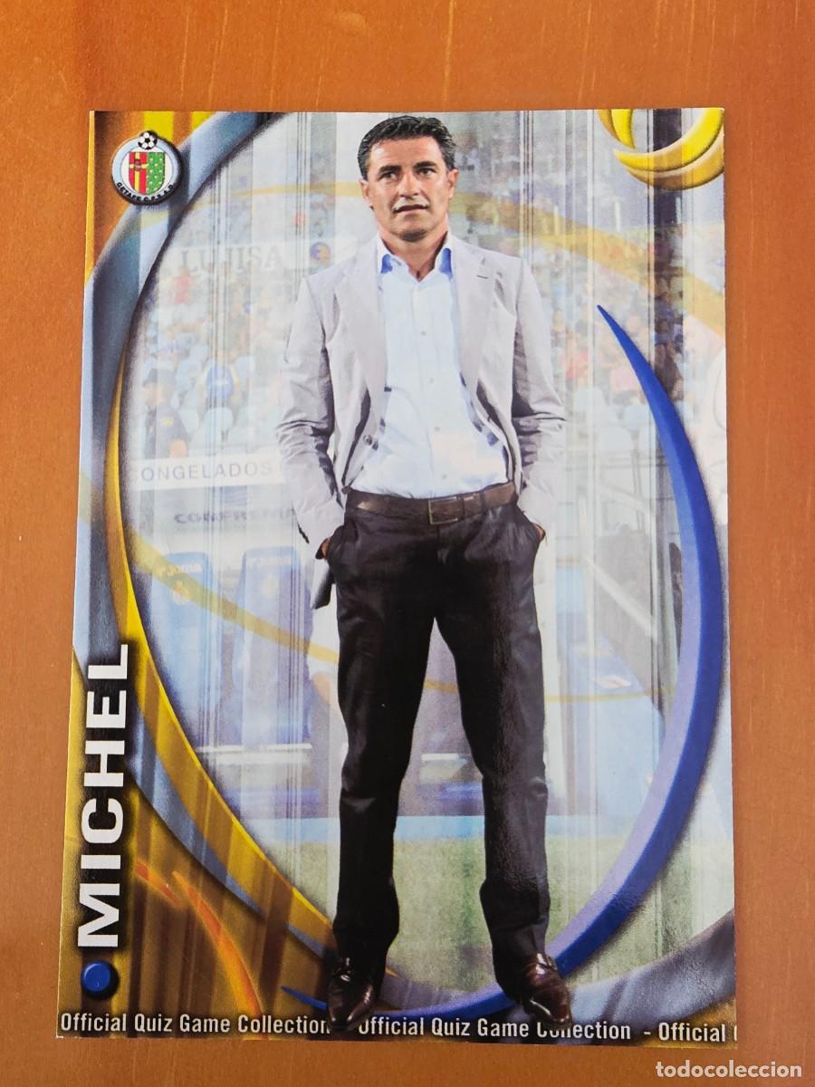 Cromos de F&uacute;tbol: 138 M&iacute;chel, Getafe CF, corregido, Mundicromo Sport Fichas Quiz de la Liga 2010 2011
