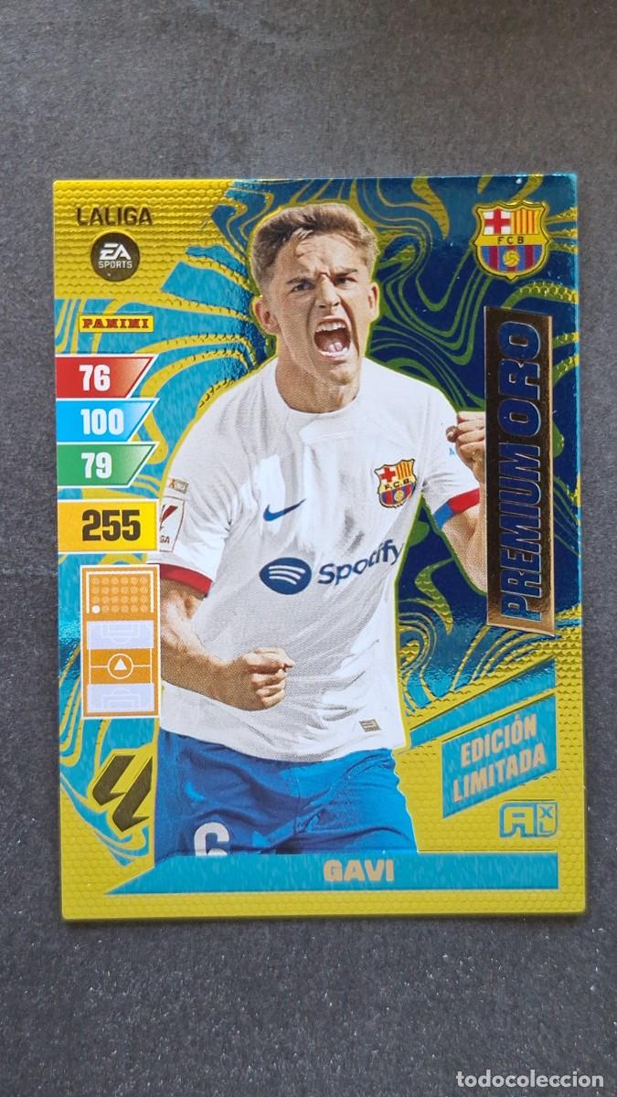 Cromos de F&uacute;tbol: L1 GAVI F. C. BARCELONA PREMIUM ORO EDICION LIMITADA ADRENALYN XL LIGA 2023/2024 23 24 PANINI