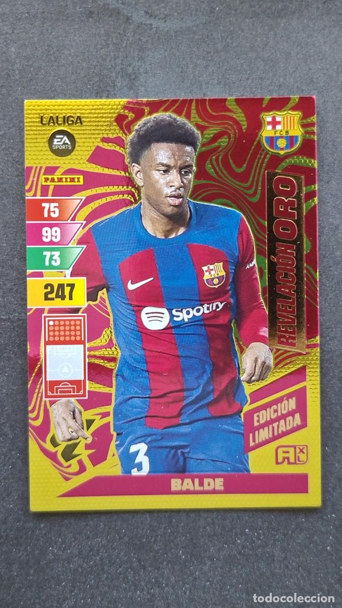 Cromos de F&uacute;tbol: L1 BALDE F. C. BARCELONA REVELACION ORO EDICION LIMITADA ADRENALYN XL LIGA 2023/2024 23 24 PANINI