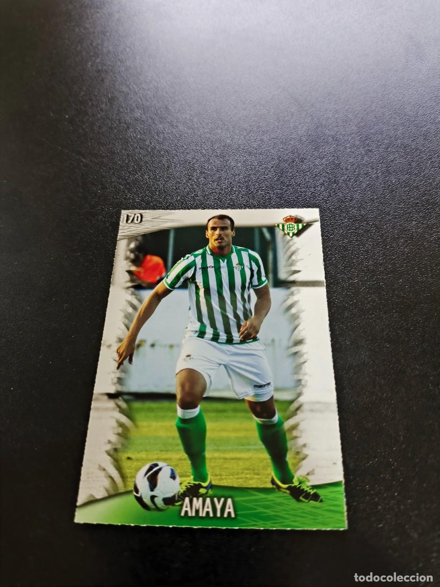 Cromos de F&uacute;tbol: 170 Amaya BETIS MUNDICROMO LIGA 2013 2014 13 14 NO PANINI ESTE MEGACRACKS