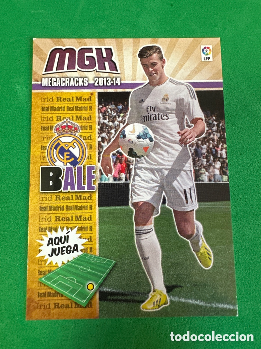 Fu&szlig;ball-Sticker: 500 BALE (R.MADRID) NUEVO FICHAJE MEGACRACKS 2013-2014 13 14 PANINI TRADING CARD