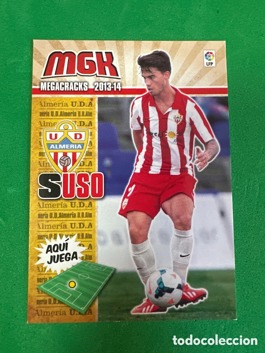 Cromos de Futebol: 460 SUSO(ALMER&Iacute;A) NUEVO FICHAJE MEGACRACKS 2013-2014 13 14 PANINI TRADING CARD