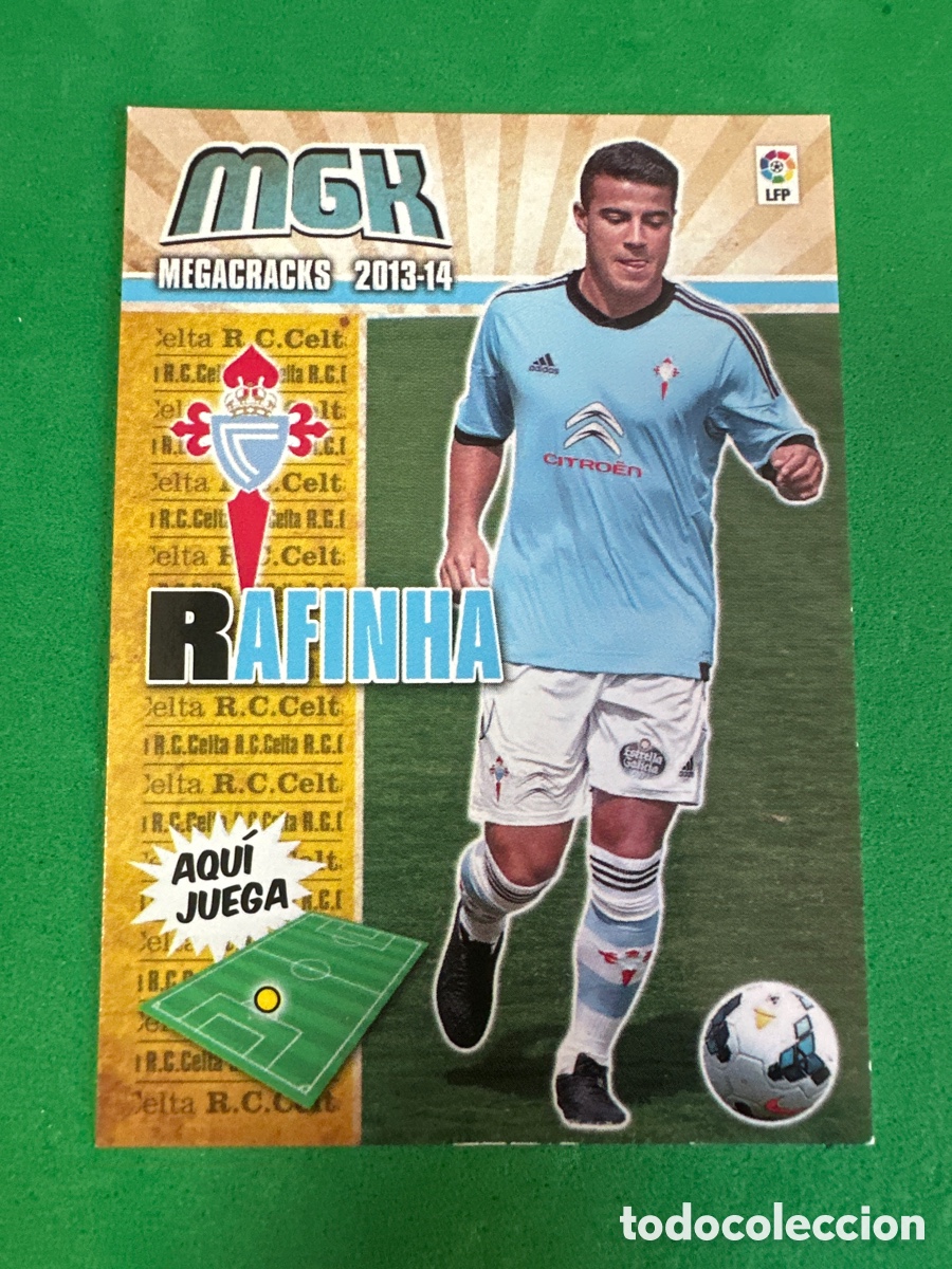 Cromos de Futebol: 465 RAFINHA(CELTA) NUEVO FICHAJE MEGACRACKS 2013-2014 13 14 PANINI TRADING CARD