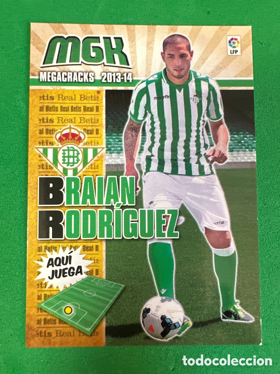 Cromos de Futebol: 473 BRAIAN RODR&Iacute;GUEZ(BETIS) NUEVO FICHAJE MEGACRACKS 2013-2014 13 14 PANINI TRADING CARD