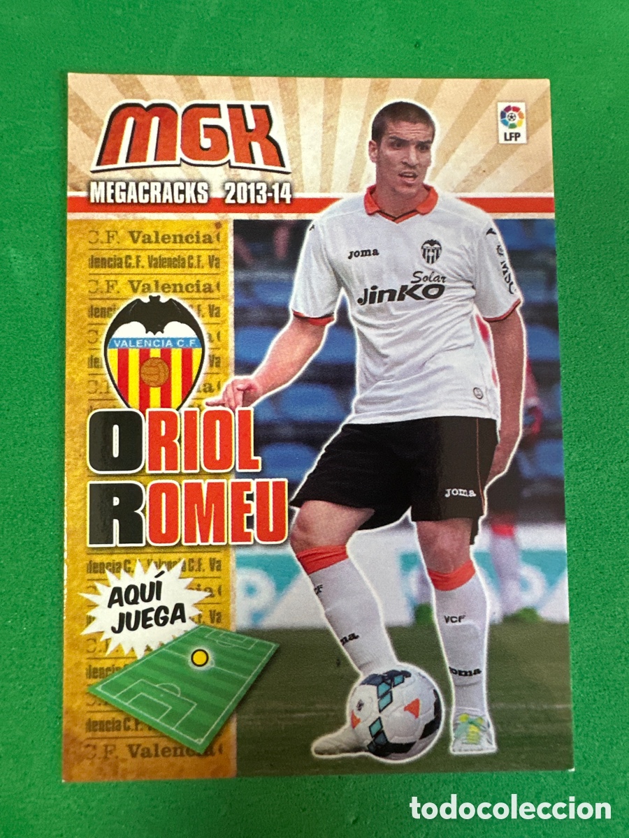 Cromos de Futebol: 475 ORIOL ROMEU(VALENCIA) NUEVO FICHAJE MEGACRACKS 2013-2014 13 14 PANINI TRADING CARD