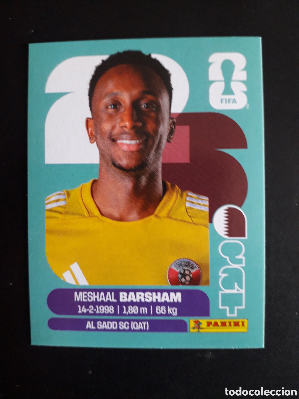 Cromos de F&uacute;tbol: BARSHAM MENDES QATAR QAT 2 MUNDIAL F&Uacute;TBOL 2026 FIFA WORLD CUP PANINI SIN PEGAR PEDIDO M&Iacute;NIMO 3&euro;