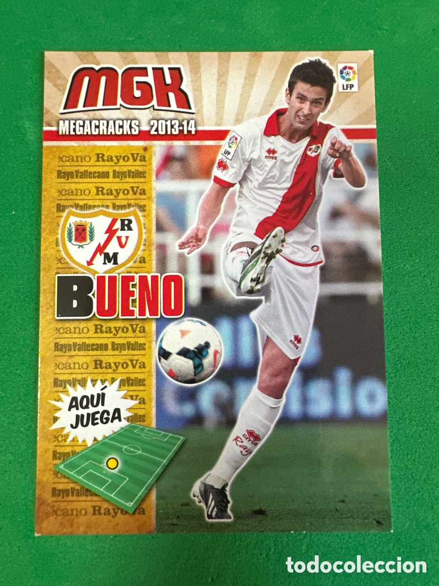 Fu&szlig;ball-Sticker: 480 BUENO(RAYO VALLECANO) NUEVO FICHAJE MEGACRACKS 2013-2014 13 14 PANINI TRADING CARD